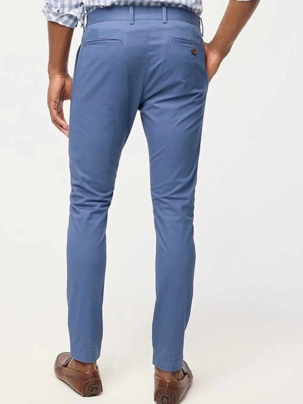J.Crew Men’s 250 Chino Khakis Skinny Fit Pants in Blue 33/32